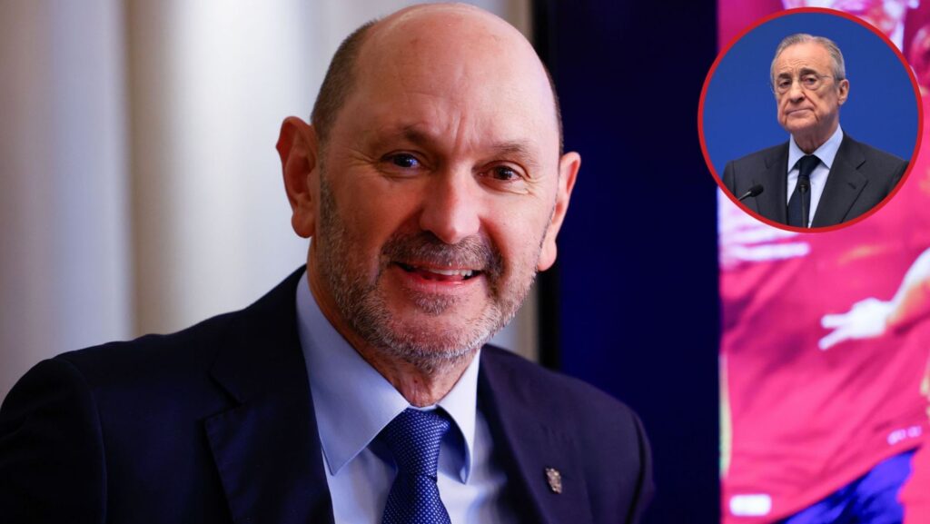 Rafael Louzán, head of the RFEF: "Florentino Pérez told me that the referees…"