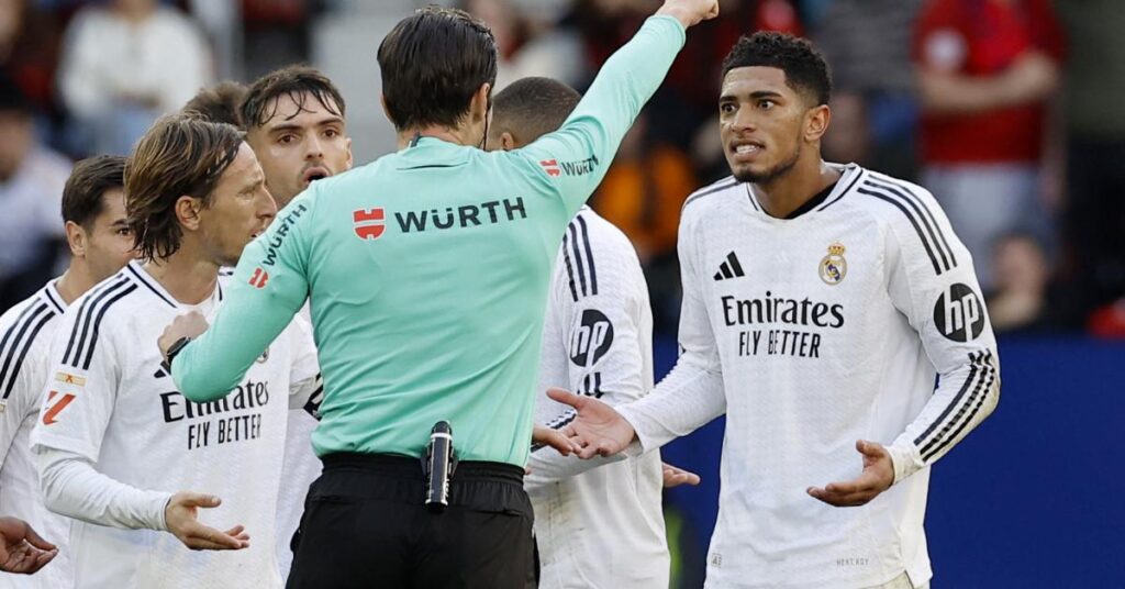 Jude Bellingham's sending-off: 17 hours after Osasuna, the terrible news about the referee drops