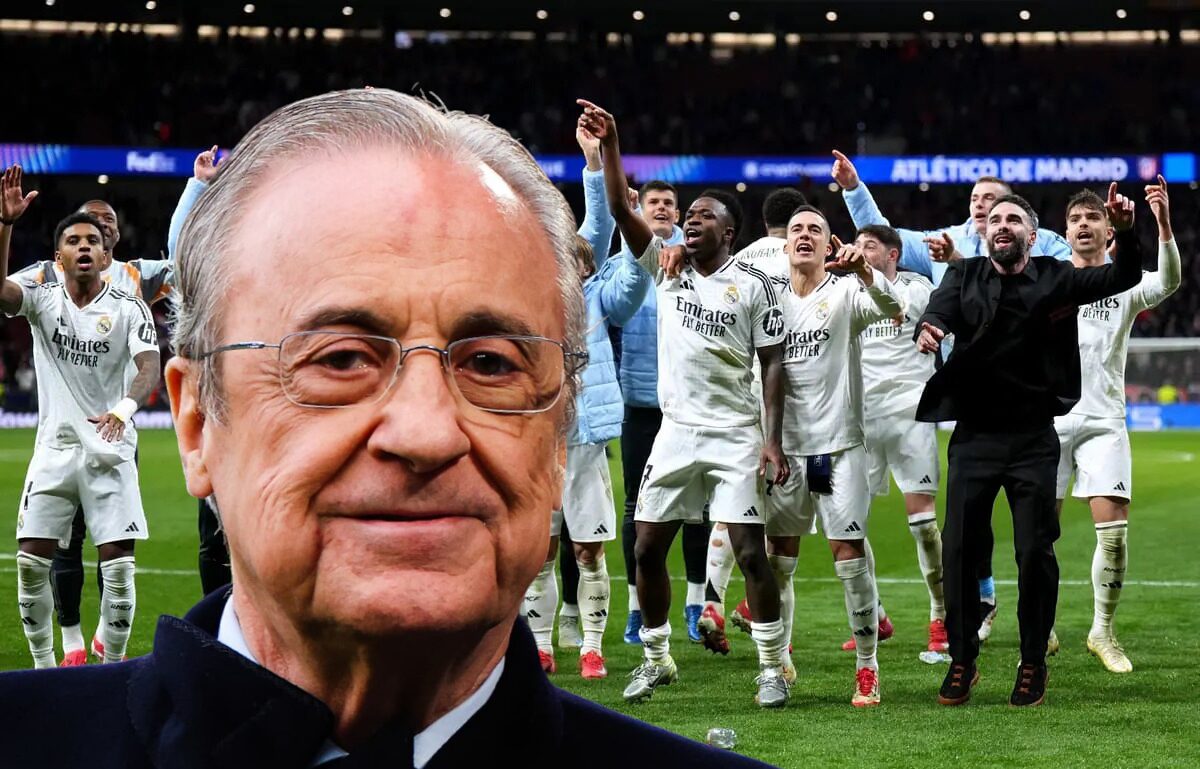 After Atlético’s elimination, Florentino Pérez spoiled his players in the dressing room