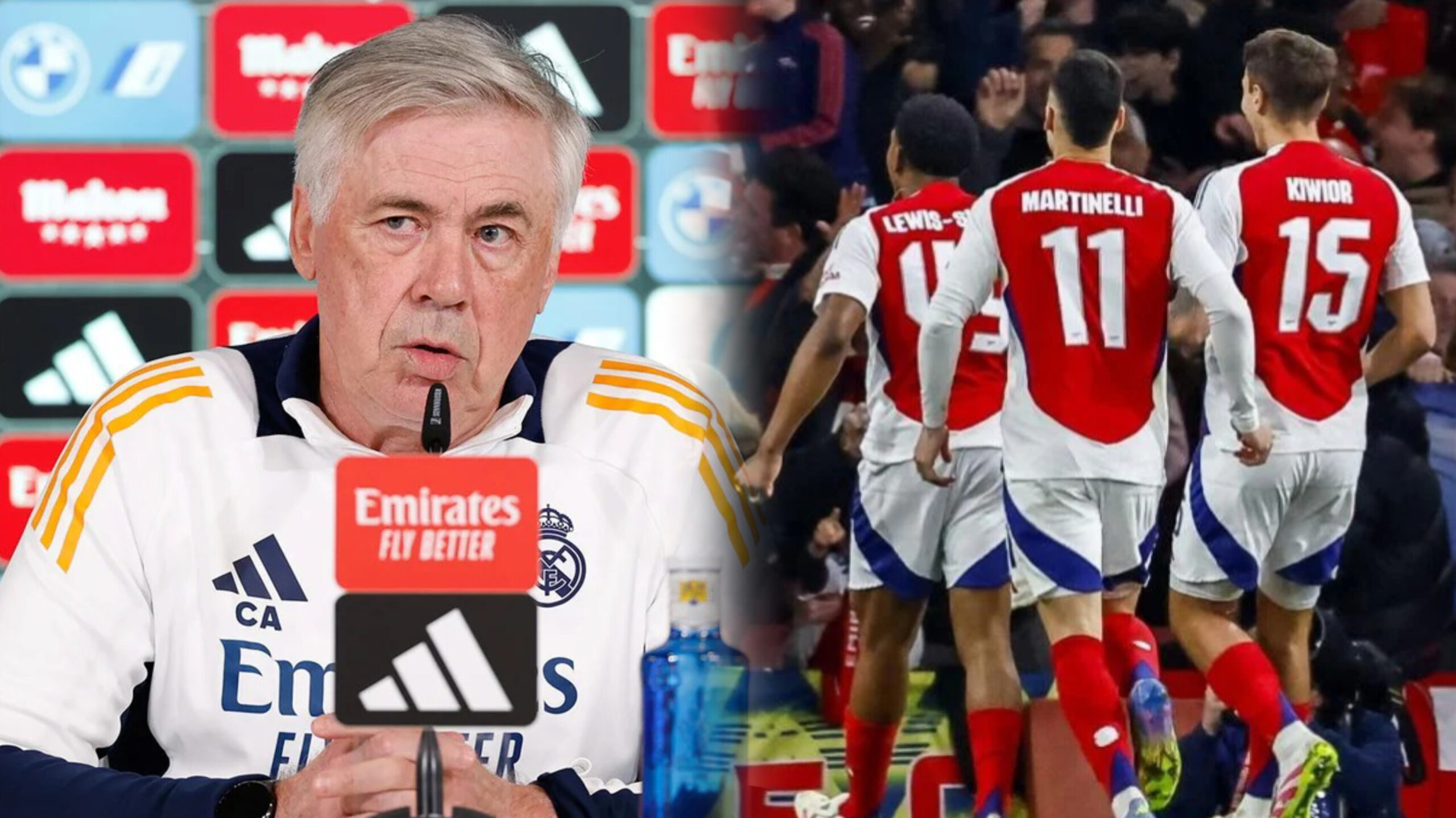 The good news from Carlo Ancelotti after the 3–0 win against Arsenal: “He is available…”