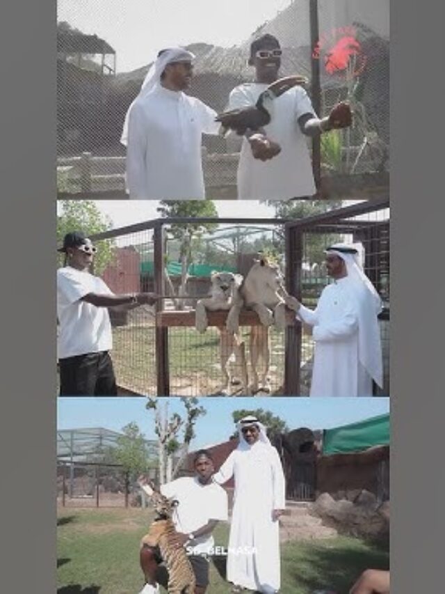 ⚽💪Vinicius Jr. en visite au zoo de Dubaï 🦁🌴