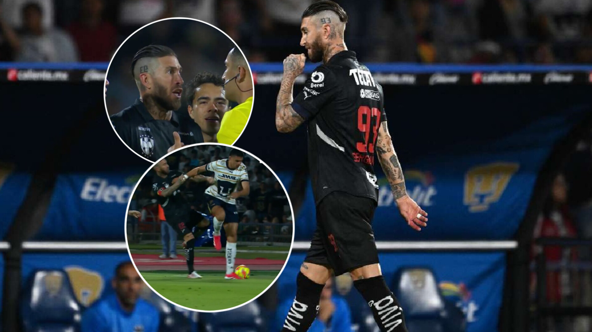 VIDÉO : Le coup de coude et de pied violent de Sergio Ramos au Mexique, carton rouge !