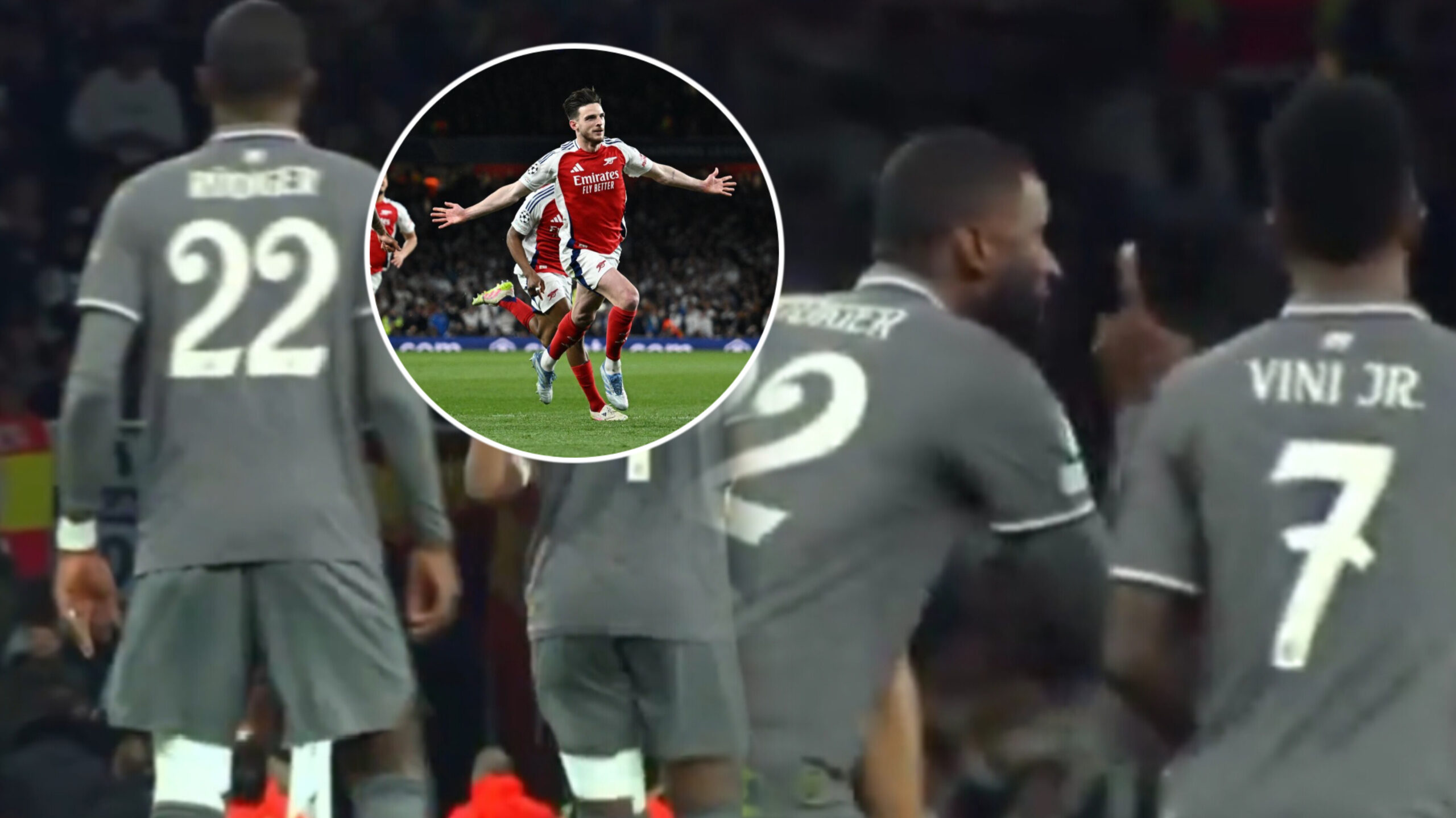 Ce qu’a fait Antonio Rüdiger à Vinicius après le 2è but contre Arsenal : la vidéo est virale